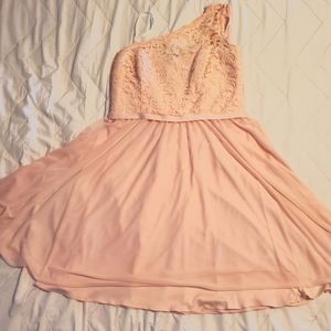 David's Bridal Knee Length Bridesmaids Dress